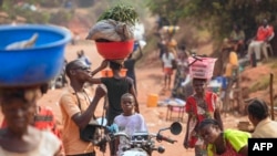 Baye bakimaki bitumba ya ba Kamwina Nsapu na Tshikapa, Congo démocratique, .28 juillet 2017.
