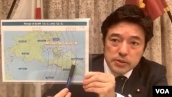 미 국방부 부장관에 해당하는 나카야마 야스히데 일본 방위성 부대신은 28일 허드슨 연구소가 주최한 화상대담에서 향후 일본의 방위전략을 억제력 중심으로 재편하겠다고 예고했다. 나카야마 부대신은 이날 중국이 개발하고 있는 차세대 SLBM 쥔랑 3호의 타격범위가 남중국해에서 발사한다고 가정할 경우, 미 본토 뿐 아니라 유럽 전역을 사정권에 두고 있다며, 중국의 위협은 역내 문제를 넘어선 세계적 대응 사안이라고 강조했다. (화상 캡처)