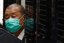 Maestro media Jimmy Lai, pendiri Apple Daily, tiba di pengadilan. (Foto: Reuters)