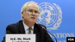 Duta Besar Inggris untuk PBB, Mark Lyall Grant (foto: dok).