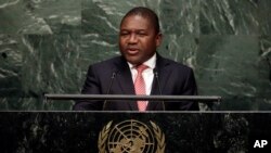 Le président du Mozambique, Filipe Nyusi, 28 setpembre 2015