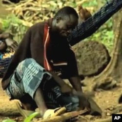 A villager at John Obey, Sierra Leone, the site of a Tribewanted eco-resort