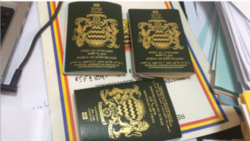 Passeport tchadien, à N’Djamena, Tchad, le 18 février 2020. (VOA/André Kodmadjingar).