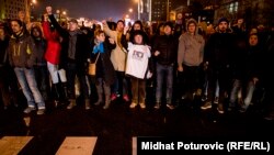 Bosnia and Herzegovina -- Protest "Justice for David" in Sarajevo, December 25, 2018.