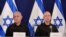 Netanyahu, hagu, da Ministan tsaro, Gallant, dama
