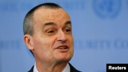 L'ambassadeur français Gérard Araud aux Nations-unies à New York, le 10 avril 2014.