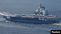 중국 항모 랴오닝함 (자료사진)