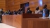 The Extraordinary Chamber's newly appointed 10 Senegalese judges and four magistrates were announced at the official inauguration in Dakar, Senegal, February 8, 2013. (J. Lazuta/VOA)