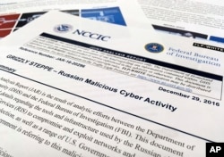 The first page of the Joint Analysis Report narrative by the Department of Homeland Security and federal Bureau of Investigation and released on Dec. 29, 2016.