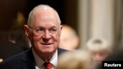 រូបភាពឯកសារ៖ លោក Anthony Kennedy ចៅក្រម​តុលាការ​កំពូល​ស.រ.អា.។