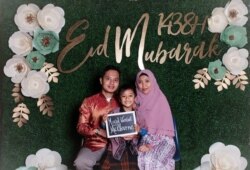 Pratiwi Utami merayakan lebaran bersama keluarganya di Melbourne, Australia (foto: courtesy).