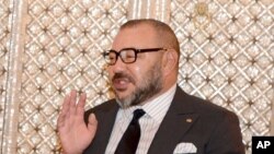 Le roi du Maroc Mohammed VI à droite, Casablanca, Maroc, 10 octobre 2016