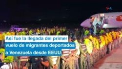 Llegada de primer vuelo de migrantes deportados desde EEUU a Venezuela