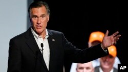 FILE - Former Republican presidential nominee Mitt Romney during a campaign rally, Aug. 24, 2018, in Lehi, Utah.