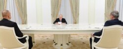 Vladimir Putin, İlham Əliyev və Nikol Paşinyan
