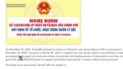 Việt Nam áp dụng nghị định mới cho phép chính quyền giải tán các hội nhóm