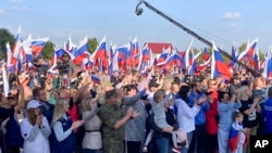 Događaj u Moskvi kojim se slavi pripajanje otetih ukrajinskih teritorija.