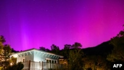 شفق قطبی در کالیفورنیا