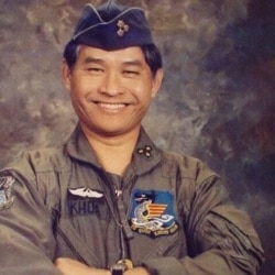 Nguyen Kim Khoa, 78, said he was one of the last helicopter pilots to fly out of Bien Hoa Air Base, about 25 kilometers from Saigon, on April 29, 1975. He now lives in Fresno, Calif.