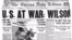 Archival cover of The Chicago Tribune, dated April 6, 1917, the day America declared war on Germany (courtesy of the Chicago Tribune)