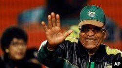Le président Jacob Zuma lors d'un congrès de l'ANC à Johannesburg en Afrique du Sud le 30 juin 2017.