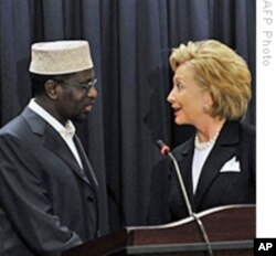 Somalia's President Sharif recently met Secretary of State, Hillary Clinton
