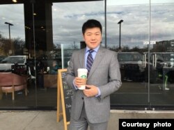 代雪峰2016年在纽约（照片由代雪峰提供）