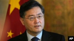 친강 중국 외교부장