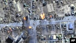 Satelitski snimak Černigova, 16. mart 2022 (Foto: Maxar Technologies via AP)