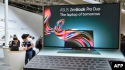 台湾华硕公司在台北国际电脑展上的展台。（2019年5月28日）