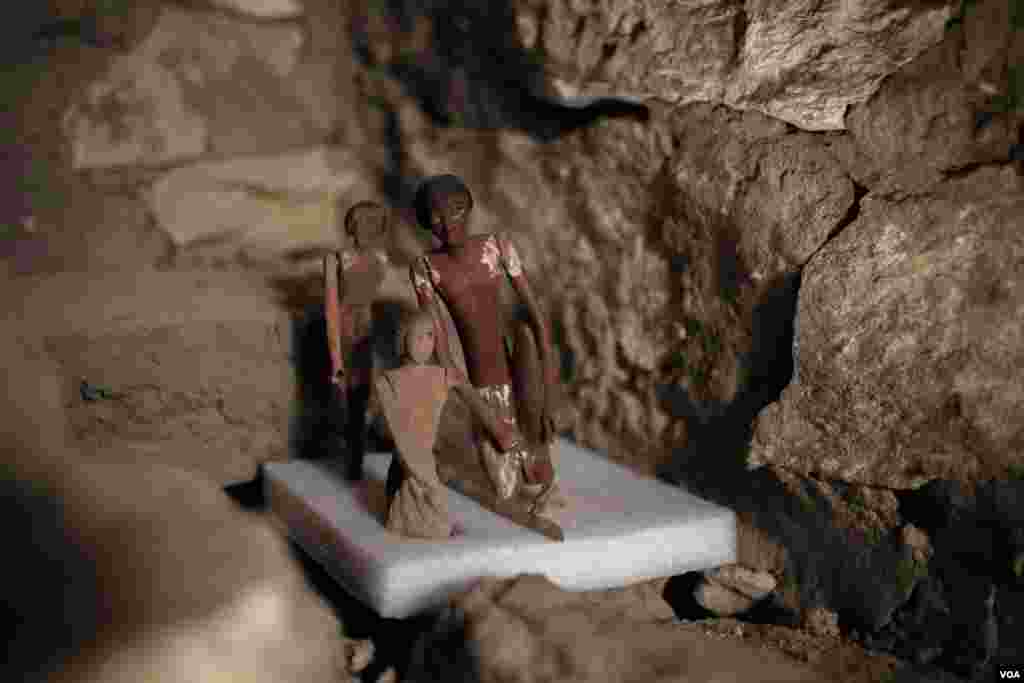 During the years these tombs were created, Egypt suffered a long drought and eventually a country divided, in Giza, Egypt, March 19, 2022. (Hamada Elrasam/VOA) 