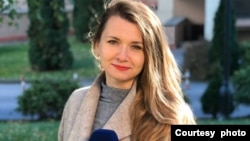 ARHIVA - Olja Mihajluk sa kanala Ukrajina 24 izveštava o cenama hrane u zemlji ubrzo nakon što je Rusija izvršila invaziju na Ukrajinu. (Foto: Olha Mykhaliuk)