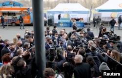 جو بایدن، رئیس جمهوری آمریکا، در حال سخن گفتن با اصحاب رسانه