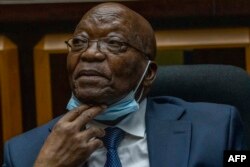 Jacob Zuma akiwa mahakamani Januari 31, 2022.