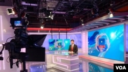 VOA 아프가니스탄 서비스 촬영 현장. (자료사진)