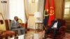 Adalberto Costa Júnior, presidente da UNITA, e João Lourenço, Presidente da República, Angola, 1 Abril 2022