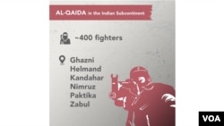 د برصغیر القاعده د افغانستان په شپږو ولایتونو کې جګړه ماران لري