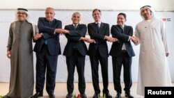 28일 이스라엘에서 열린 이스라엘과 아랍에미리트, 바레인, 모로코 등 아브라함 협약 당사국 외교장관 회의에 이집트와 미국 외교수장도 동참했다.