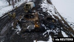 უკრაინელმა მებრძოლებმა კიდევ ერთი რუსული ტანკი ააფეთქეს