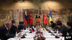 러시아와 우크라이나 협상단이 터키에서 협상에 임하고 있다.