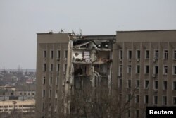 Zgrada regionalne uprave u Mikolajevu nakon bombardovanja