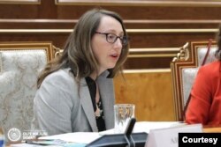 Ellison Gill, "Paxta kampaniyasi" yetakchilaridan biri, Toshkent, 10-mart, 2022