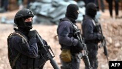 ARHIVA - Gruzijska specijalna policija na granici sa Južnom Osetijom. 