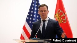 Ministar finansija Srbije Siniša Mali nakon potpisivanja ugovora četiri banke i DFC-a