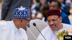 Buhari da Bazoum a taron kungiyar Afirka