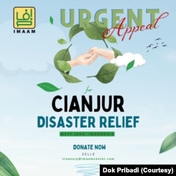 Poster IMAAM, imbauan untuk menyumbang.