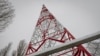 Toranj za mobilnu telefonsku mrežeu kompanije "Kijevstar" u predgrađu Kijeva, 30. novembra 2022. 