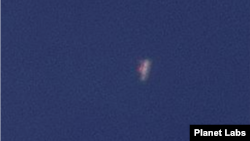 북한 서해 해상을 촬영한 23일 자 위성사진에 선박 2척이 붙어 있는 모습이 보인다. 자료=Planet Labs