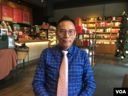 台湾中华两岸战略研究协会筹备处发起人暨执行长李华球。（陈筠摄）