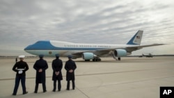 보잉 747 기종인 미국 대통령 전용기 에어포스원.